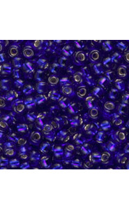 Miyuki rocailles Perlen 8/0 - Silverlined cobalt 8-20